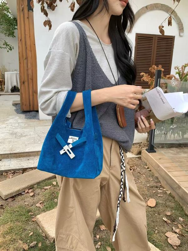 头层牛皮菜篮子托特包时尚凯莉包高级感大容量水桶包通勤斜挎包|undefined