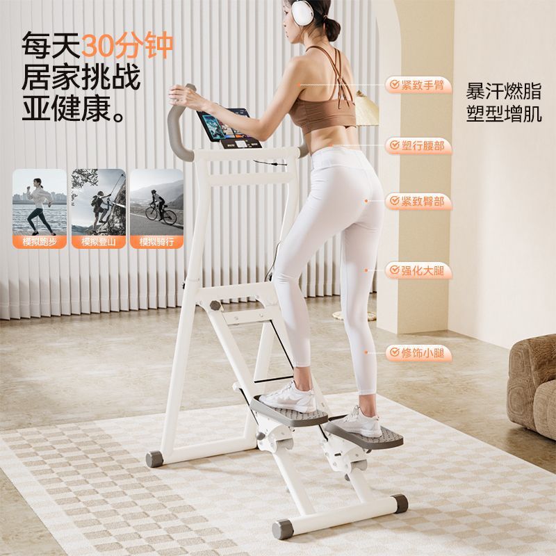 Multifunctional Stair Climbing Machine, Home Climbing Machine, Sports and Fitness Equipment, In-Situ Stepper, Running Silent Equipment