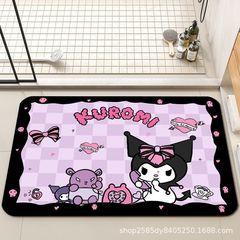 かわいいクロミ珪藻泥吸水マット浴室トイレ滑り止めマット家庭用玄関マット