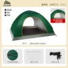 3-4 people's dark green double door opening