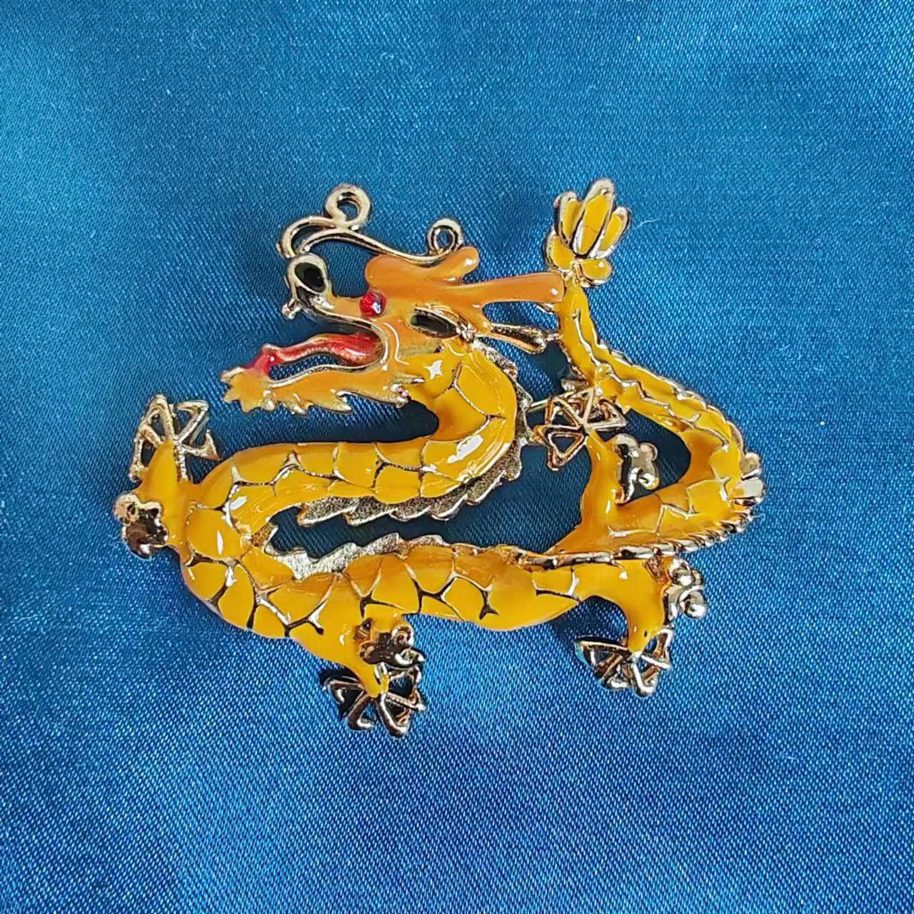 Chinoiserie Cool Style Dragon Alloy Plating Unisex Brooches display picture 9