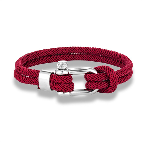 304 Stainless Steel, rope Material Casual Simple Style U Shape 304 Stainless Steel Rope Wholesale Bracelets