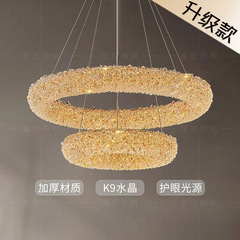 鑫之星水晶新款创意客厅吊灯卧室设计师现代轻奢绣球水晶荔枝床头