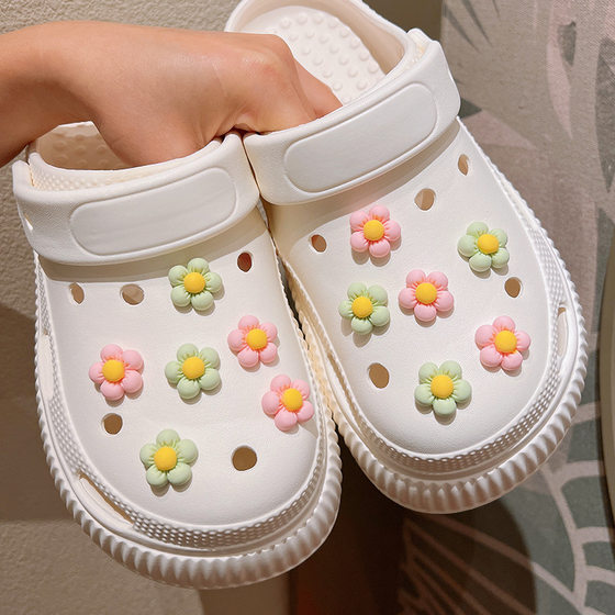 [2024 Summer New] Light-colored Xiaohua Zhibixing Cave Shoes diy Accessories Joker Shoe Buckle Shoe Flower Accessories