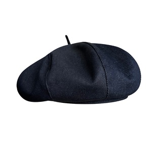 Classic denim fabric beret children's spring and summer leisure all-match fashion octagonal hat face small painter hat