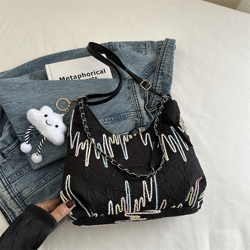 Bolso coreano para mujeres de gran capacidad 2024 nuevo bolso de tela de mochila de verano casual, bolsa de moda para viajar, bolso de hombro