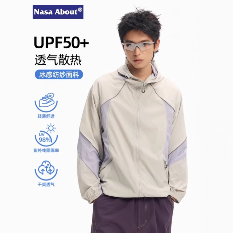 Nasa Ice Silk Breathable Sun Protection Clothing for Men and Women, Summer Jacket 2026 New Model, Uv Protection Fishing Clothing, Lightweight Jacket