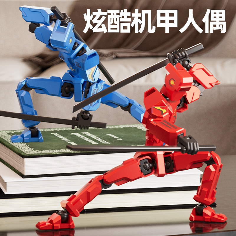 Factory wholesale multi-form angel joint person decompression fifth generation magnetic multi-joint assembled model toys