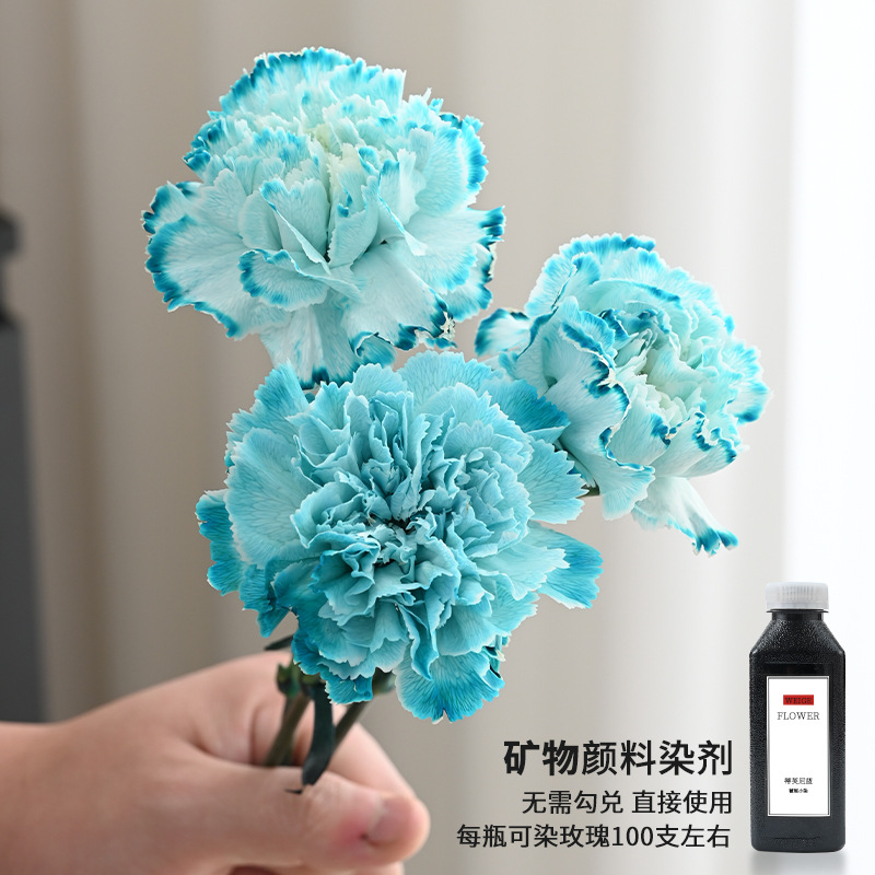 Spray de flores agente de color pintura en aerosol Internet celebridad hielo azul protección del medio ambiente a base de agua floral pintura en aerosol colorante agente de color en aerosol colorante