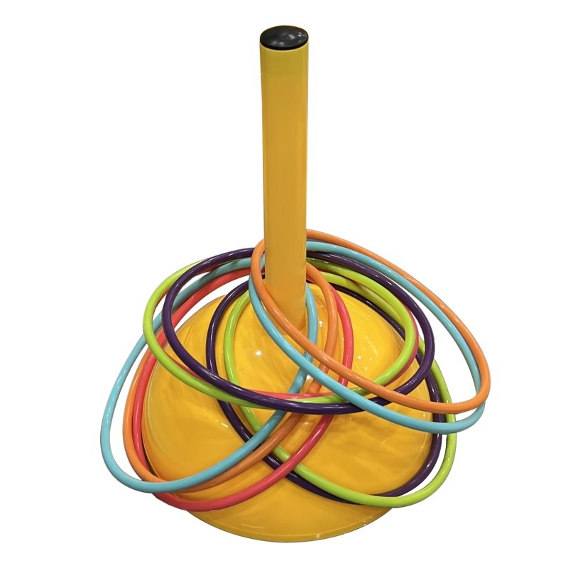 Trampa de juguete anillo de entrenamiento de lanzamiento de niños equipo de columna propitios de jardín de infantes sensoriales barra base de columna de juego