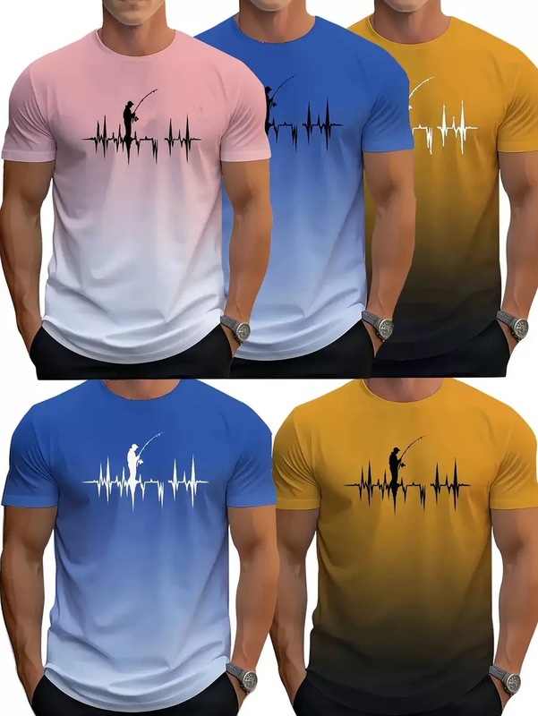 クロスボーダーAmazonメンズ新作トップスラウンドネック半袖サマーTシャツカジュアル通気性速乾トップス|undefined