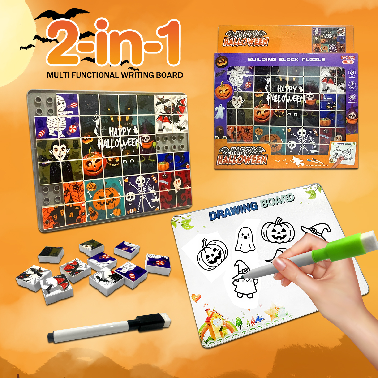 Cross-Border Children's Early Education Educational Games Building Blocks Puzzles Desktop Training Parent-Child Interactive Toys Thinking Toys Wholesale