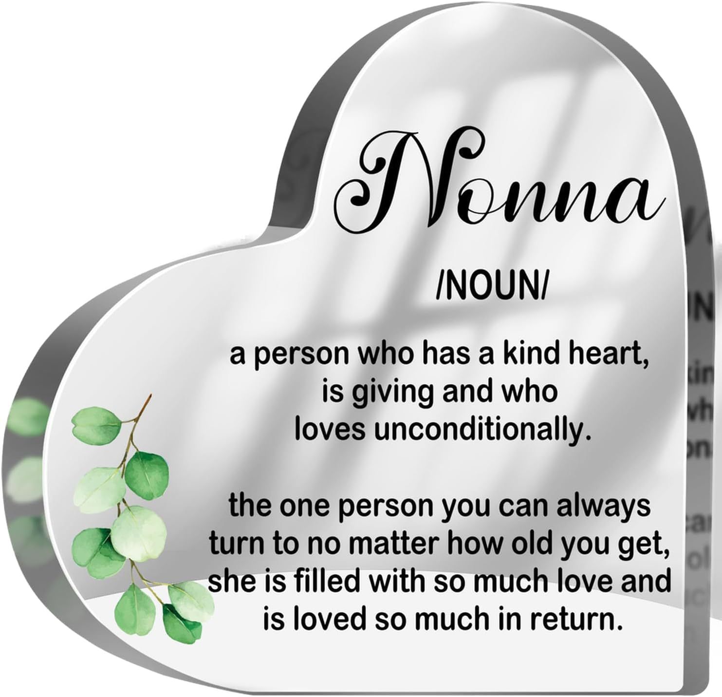Best Nonna Gift for Grandma Nonna 定义桉树牌亚克力A Person H