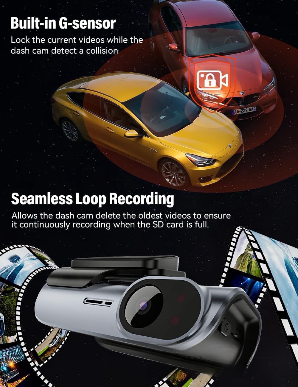 Cross-border 4K lipstick machine mobile phone interconnection WIFI driving recorder HD night vision installation-free vehicle recorder