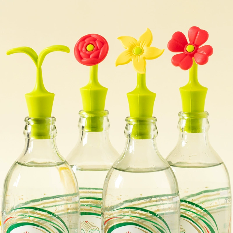 Силиконовая цветочная винная пробка уплотнительная винная пробка винная бутылка