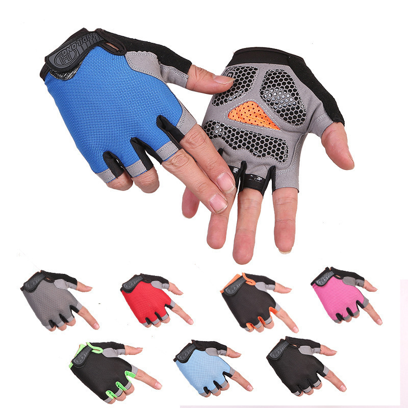 Sports and Fitness Half-Finger Gloves for Men and Women, Exercise Wrist Guards, Non-Slip, Wear-Resistant, Dumbbell Weightlifting, Lightweight and Breathable Half-Finger Gloves