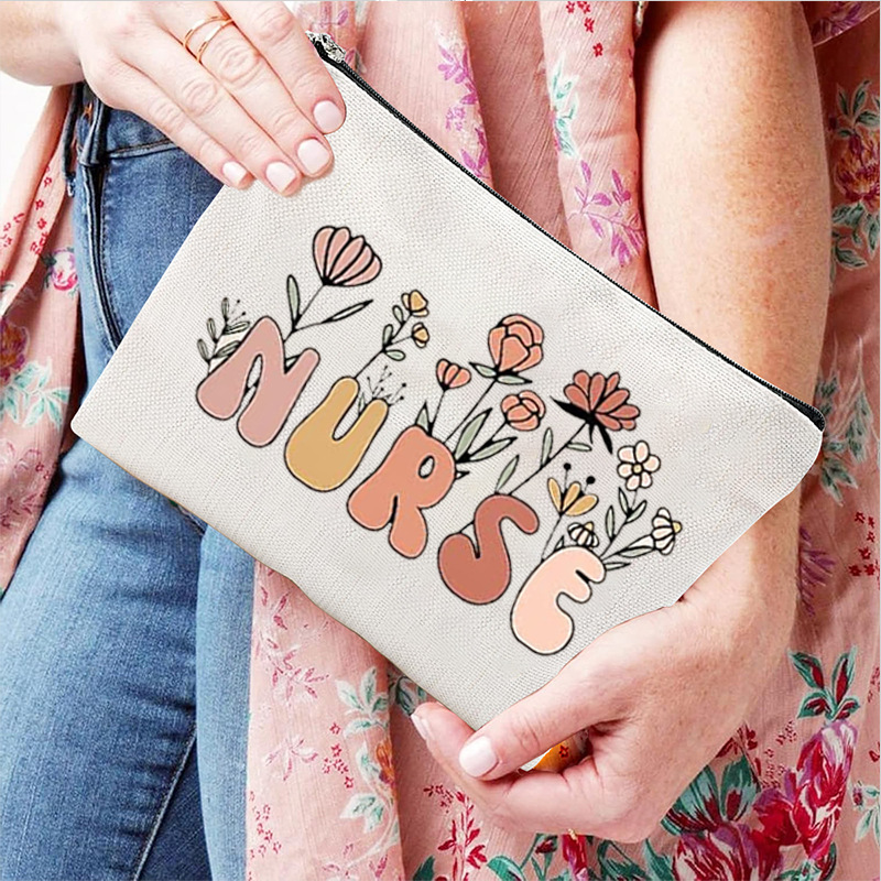 Transfronterizo Amazon temu venta caliente explosión madre regalo bolsa de cosméticos bolsa de cremallera de regalo bolsa de cosméticos de lino impermeable regalo