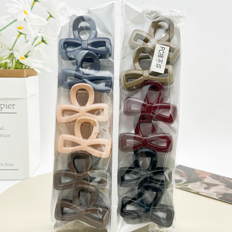 Pinza de pelo grande de plástico con diseño de PC, color té con leche, para mujer, estilo coreano, versión coreana, accesorios de tienda de dos yuanes. image 35