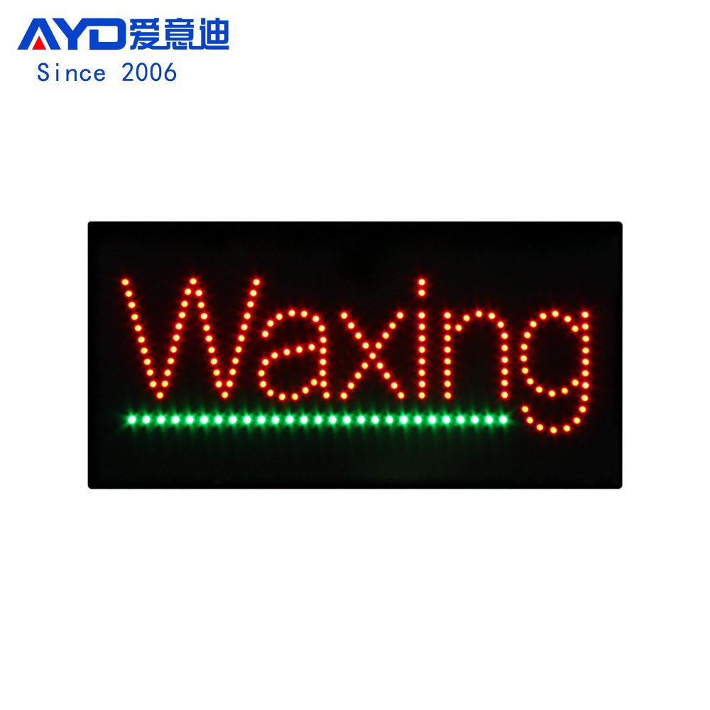 跨境LED广告牌 发光字营业指示牌吊挂 LED WAXING SINGS 30x60cm