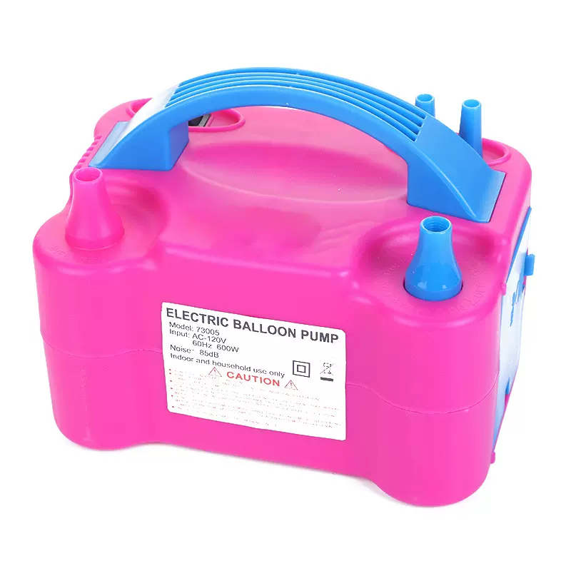 SPU双普电动打气筒双层气球充气泵便携式自动打气机婚房派对布置