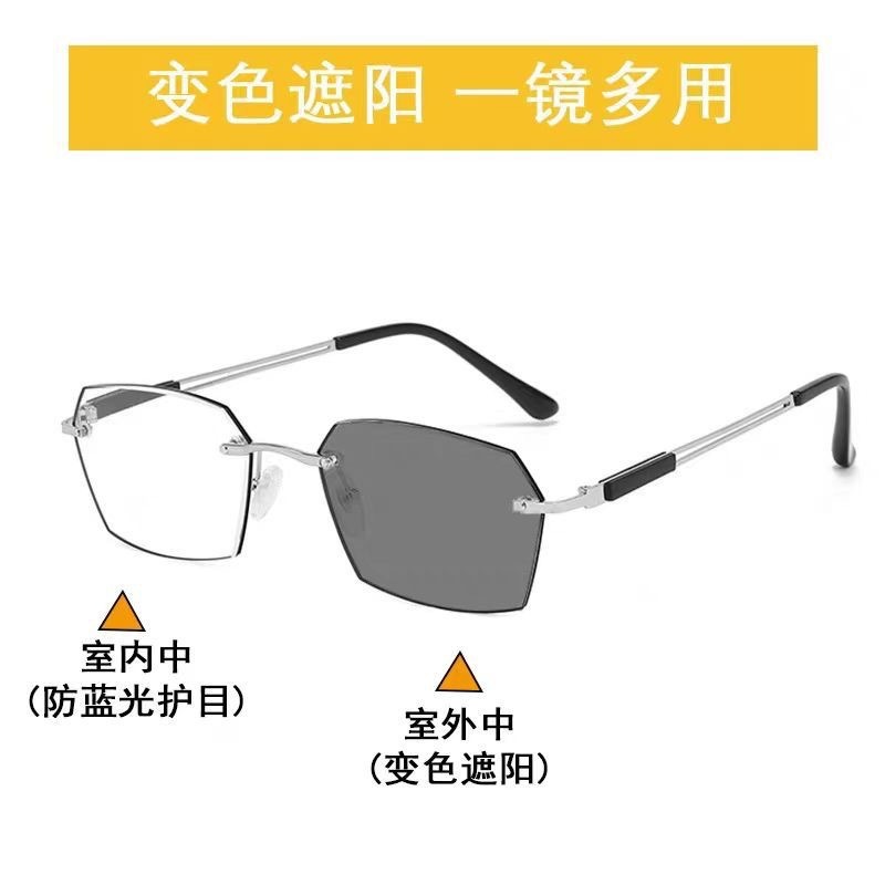 新型知能感光変色老眼鏡男女史同モデルブルーレイ高精細無枠中高年老眼鏡|undefined
