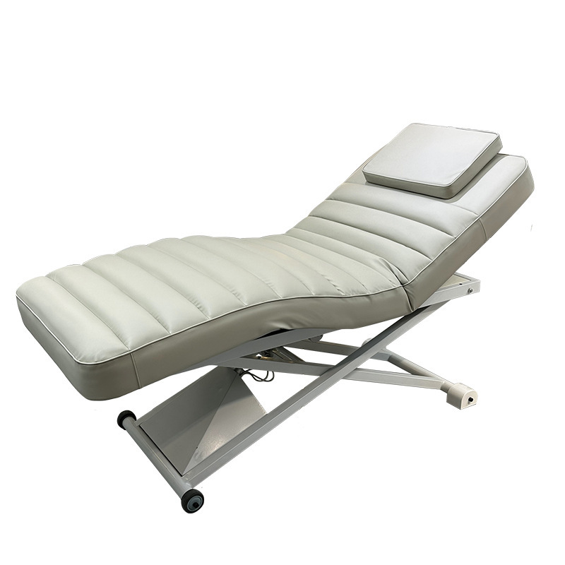 Cama de belleza eléctrica con agujeros respiratorios, control de pies libres, ajuste de masaje corporal SPA, sillón relajado, calefacción de la superficie de la cama