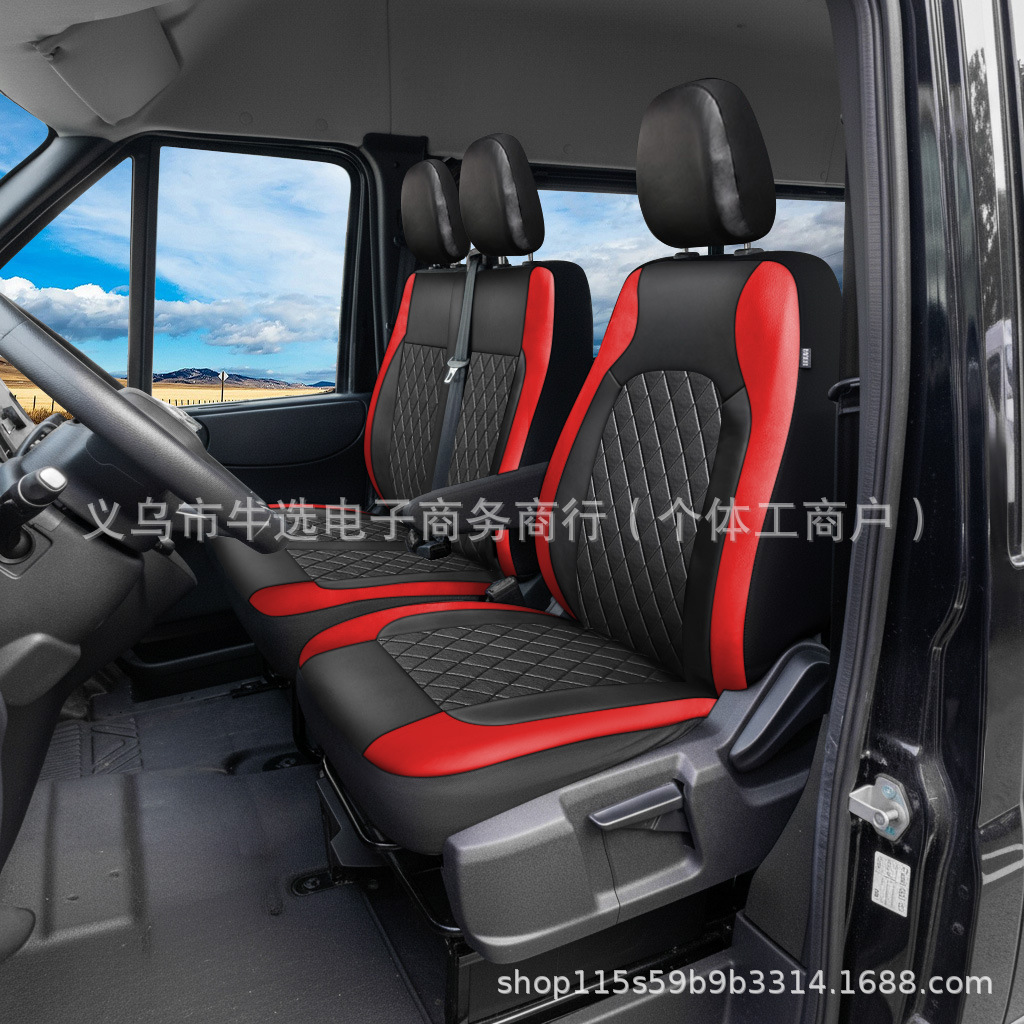 Cross-Border Car Seat Covers, Truck Seat Cushions, Truck Seat Covers, 2+1 Universal Seat Covers for Iveco, Ford, Vauxhall