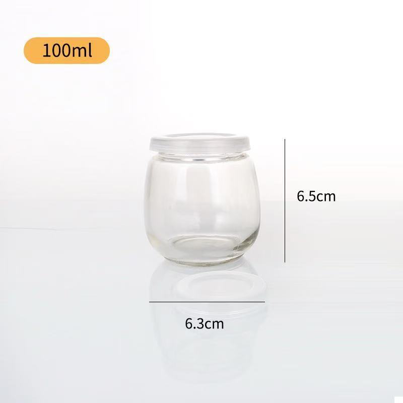 厂家批发竖条布丁瓶胖布丁可装甜品耐高温酸奶瓶可零售软木塞PE盖|undefined
