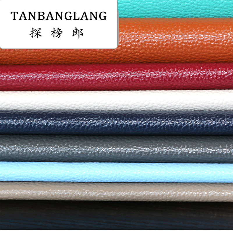 厂家批发PVC人造革  油蜡荔枝皮现货加厚1.2mm沙发箱包皮革面料