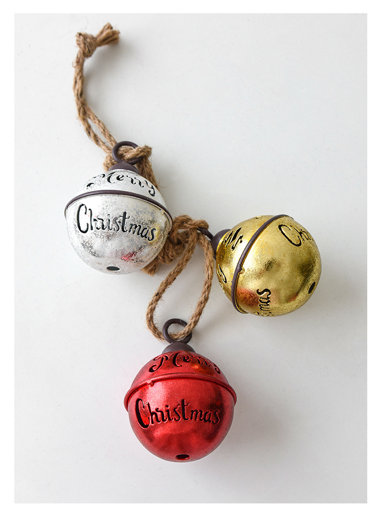 NUCH Iron Tree Pendant - Soundable Christmas Bell Decoration Scene Arrangement_voghion.com