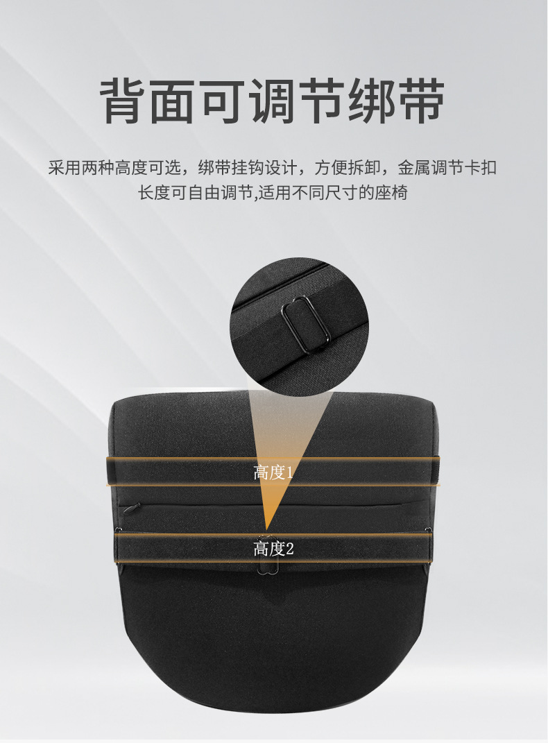 Car Headrest Massage Lumbar Support Shoulder and Neck Pillow Car Pillow Car Booster Pillow Memory Foam Back Cushion Factory