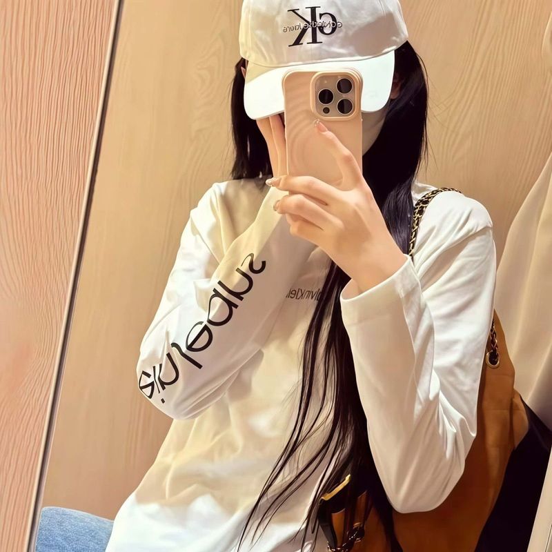 家长袖卫衣烫印袖标设计时尚百搭男款打底衫印花平板布其他|undefined