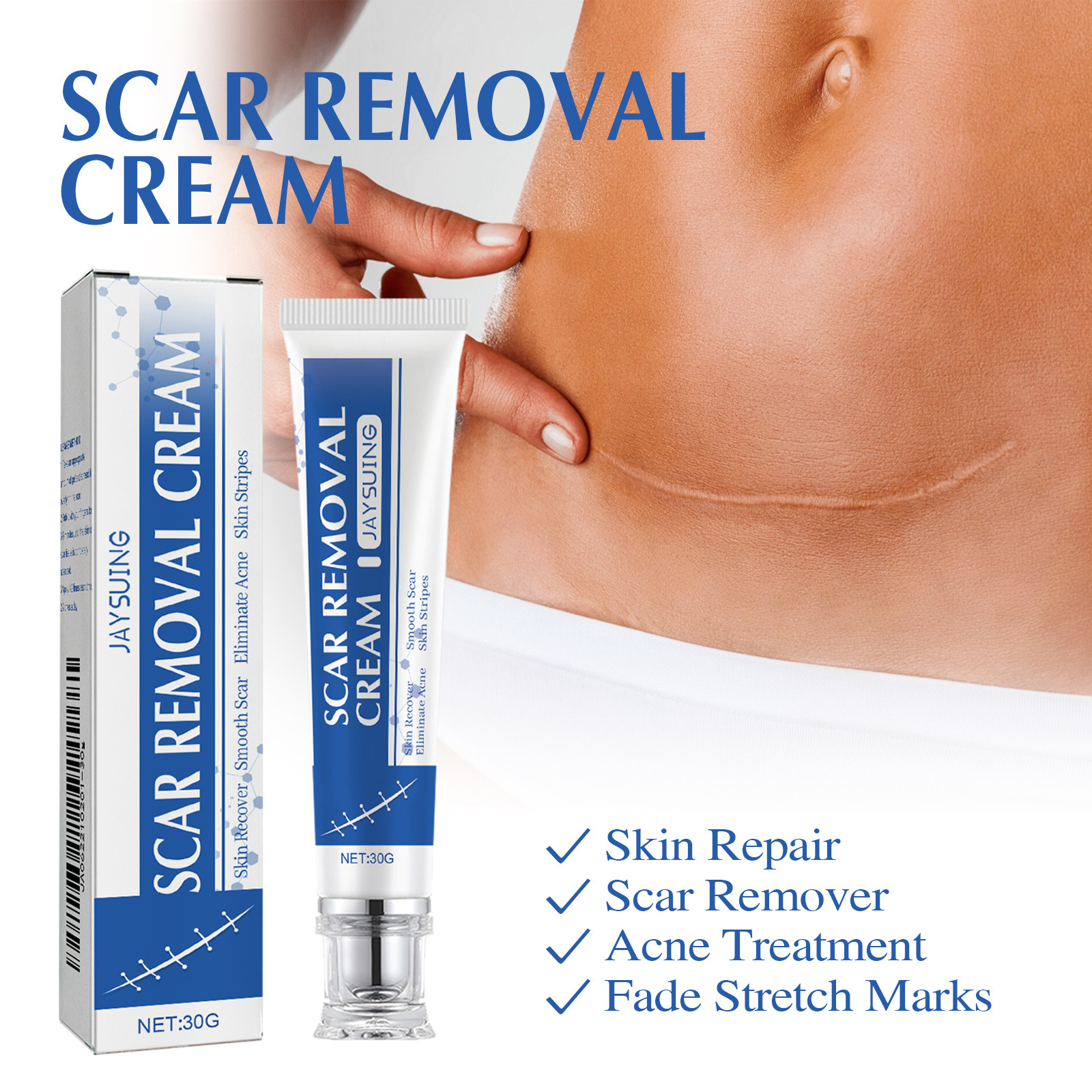 Jaysuing Skin Care Cream Gentle Care External Use Cream Moisturizing and Smoothing Skin Care Cream
