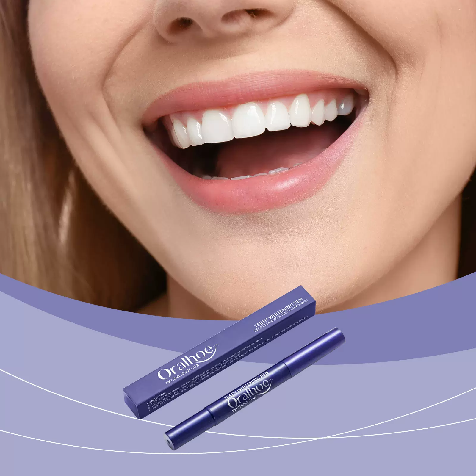 ORALHOE 亮白牙齿凝胶笔 便携家用日常温和洁净牙齿凝胶笔