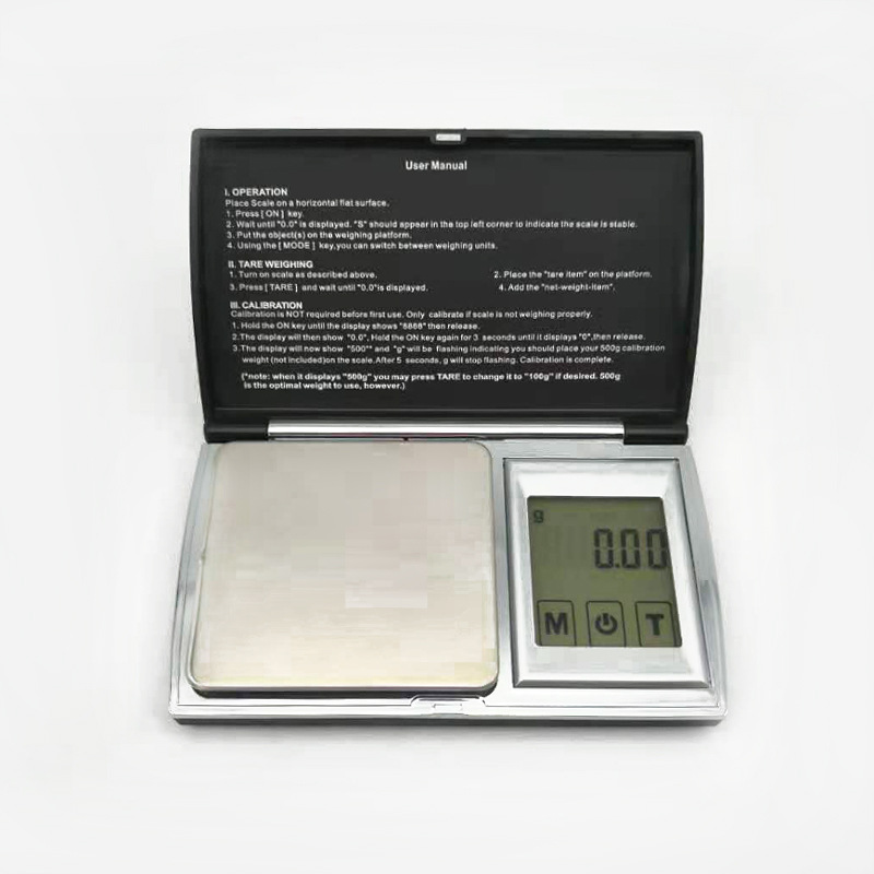 DS-08A深圳原厂触摸式橡胶手感珠宝秤口袋秤0.01克迷你手掌电子秤