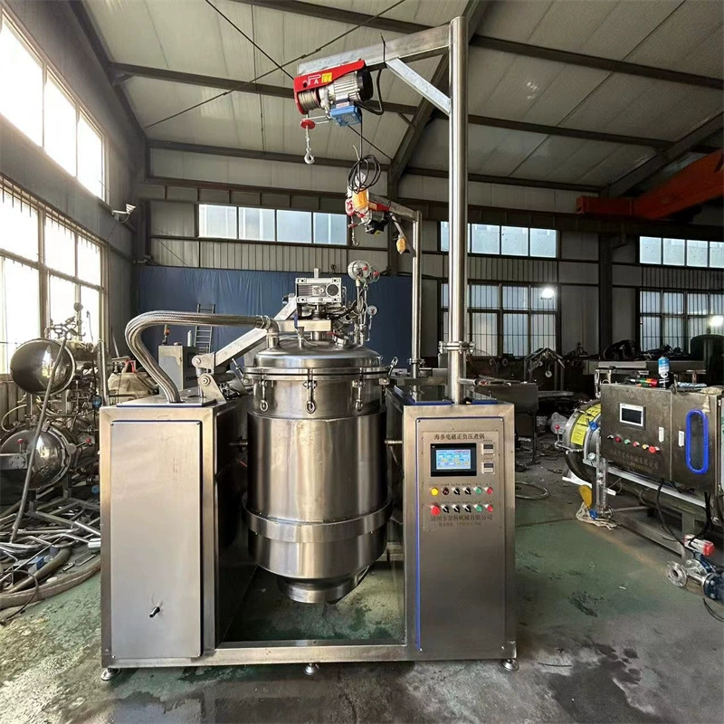 Морской огурец варочный горшок с положительным и отрицательным давлением Морской огурец холодный пароход с конвейером