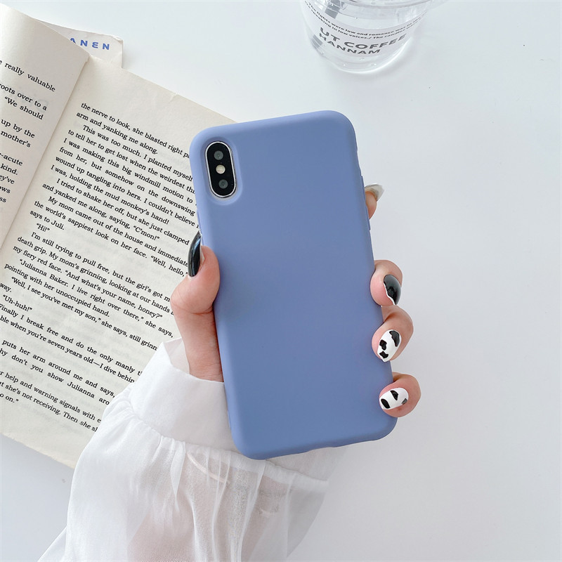 Adecuado para iPhone14/11 funda de teléfono de silicona apple XSMAX esmerilado XR funda suave 7 apple 12Pro material 8p