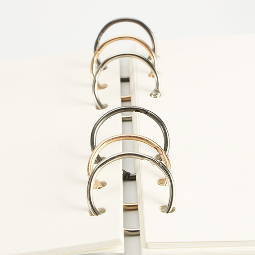 Factory direct binding ins color loose-leaf ring buckle ring metal book ring hand account card ring loose-leaf book opening ring