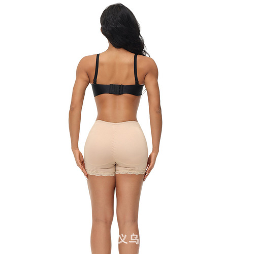 Lace High Waist Tummy Control Pants Fake Butt Padded Buttocks and Buttocks Pants Padded Buttocks Rich Hip Lifting Shaping Pants for Women