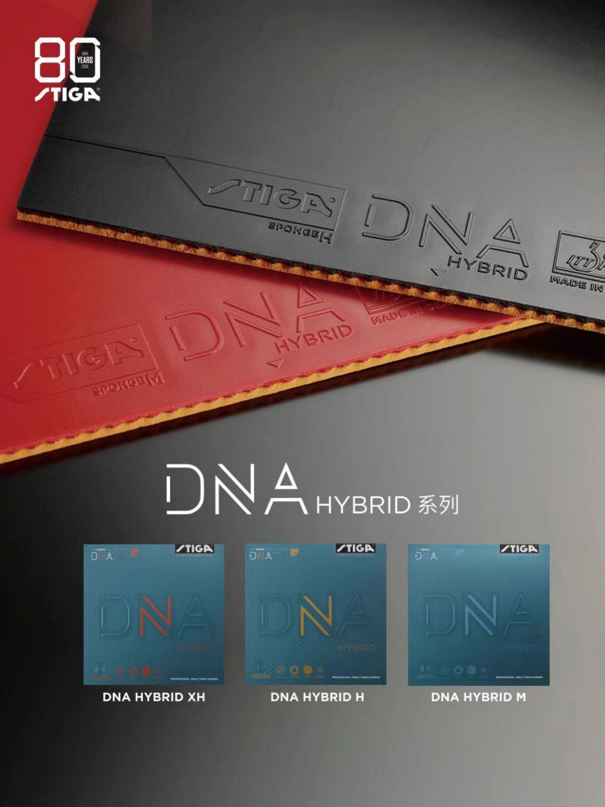 Stiga Stiga DNA M H XH hybrid version of table tennis rubber racket…