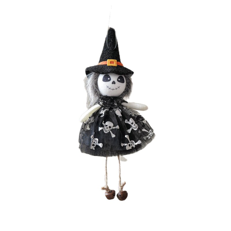 国境を越えた新しいハロウィーンの会場装飾小道具漫画ガーゼスカート吊り鐘ペンダントカボチャ魔女ペンダント|undefined