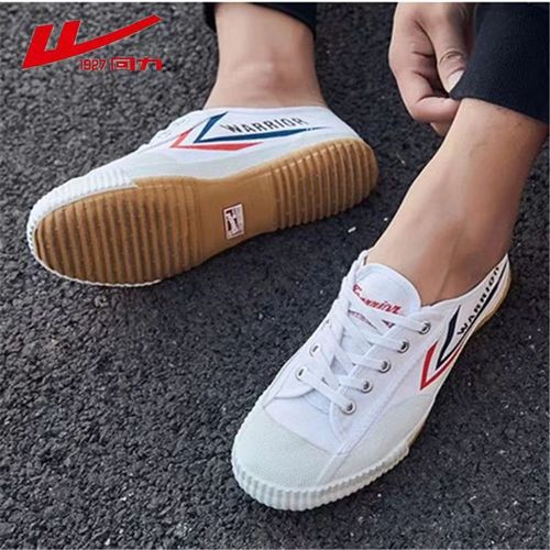 Pull-back running track and field shoes for men and women white shoes canvas shoes sports high school entrance examination long jump shoes martial arts shoes retro shoes