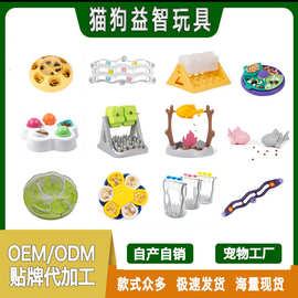 TikTok热销狗狗玩具定制发声耐咬益智骨头小狗卡通漏食藏食玩具