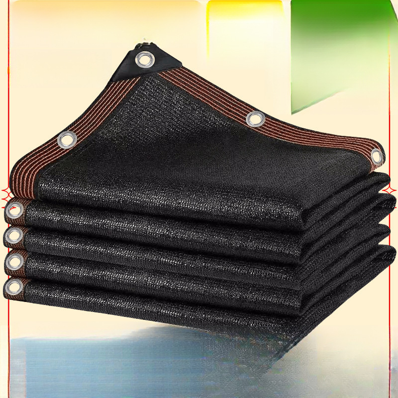 遮阳网加密加厚防晒网遮隔热家用庭院阳台楼顶遮光抗老化庶阳黑