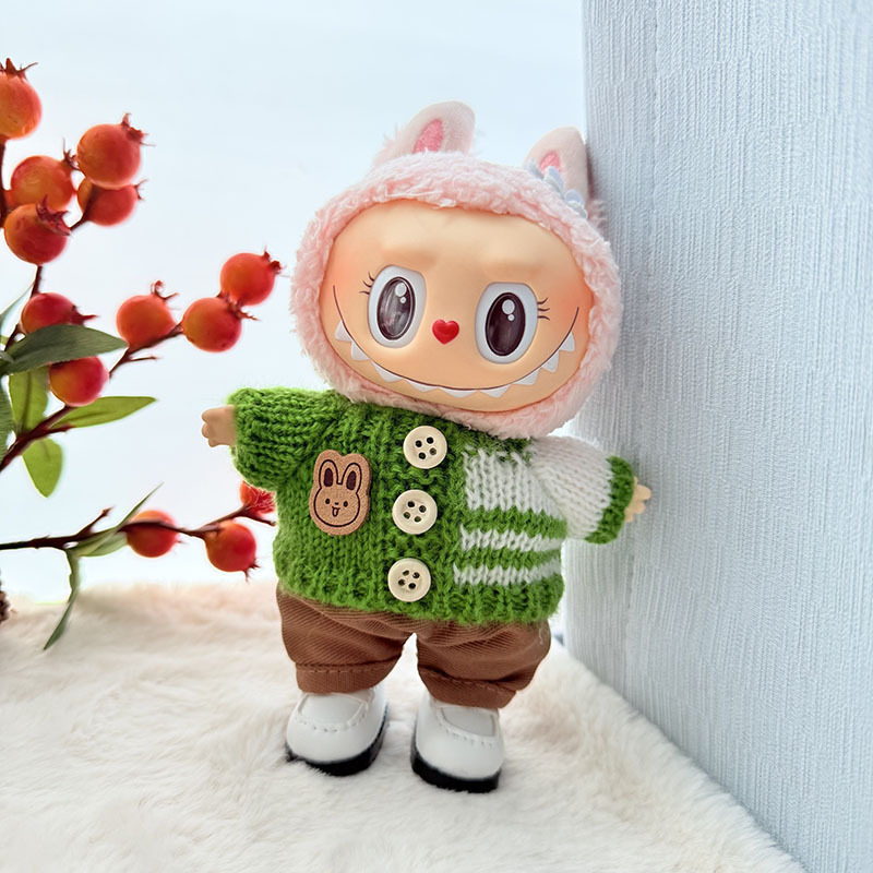 仅衣服] 一二代钥匙扣La布布衣服挂件拉布布坐坐派对熊标围巾帽子|undefined