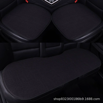 Three-Piece Backrest Cushion, Available for Dropshipping — Four Seasons Pad - 2-seat-cushions-1-long-strip-black-flag-embroidery-none