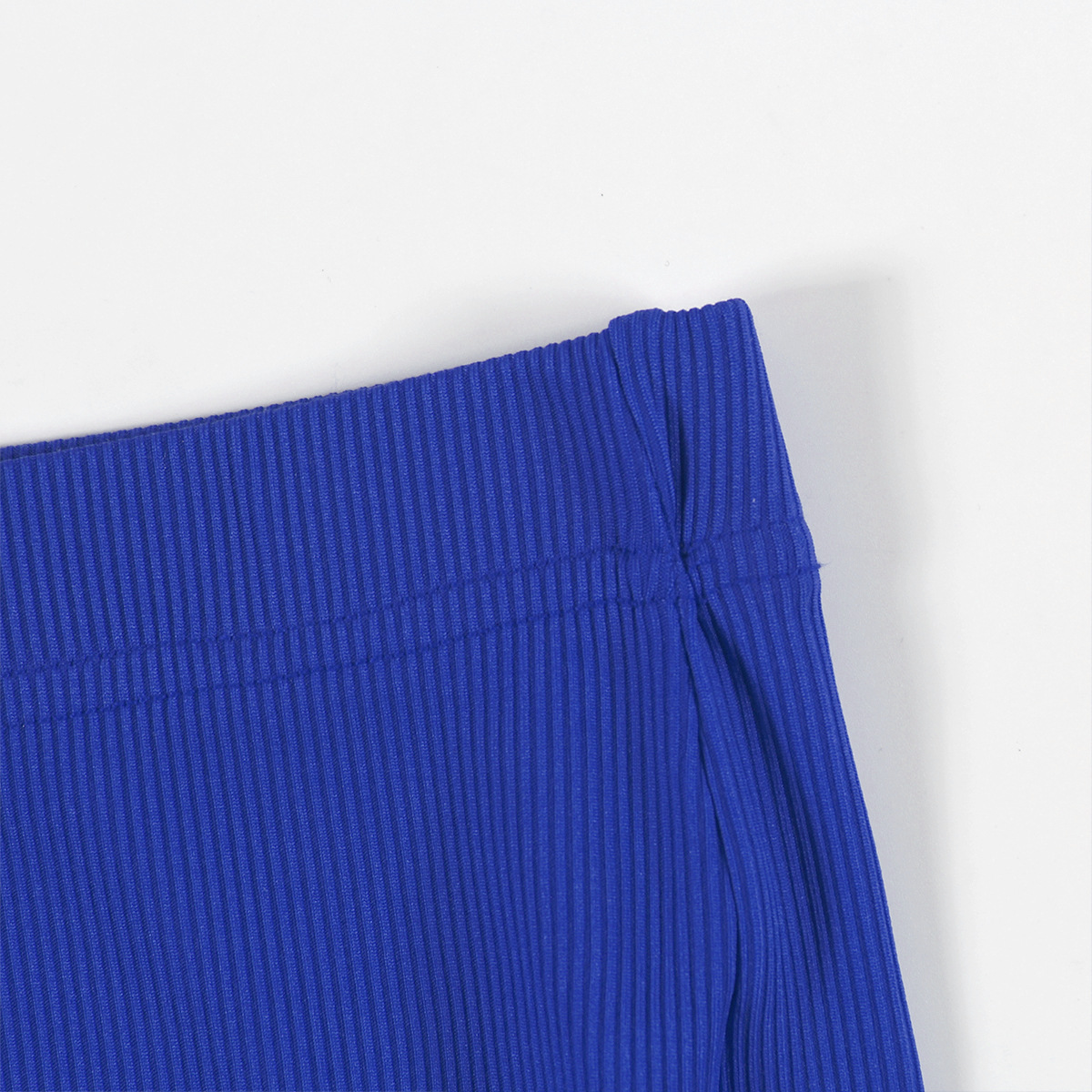 Summer Stretch Contrast Color Halterneck Vest Top Tight Mid Length Blouse Pants Women