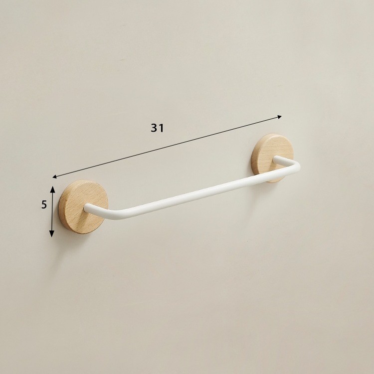 Beech-31cm thickened slipper rack-elegant white