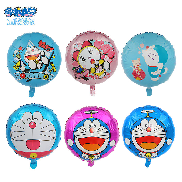 18-inch Doraemon Round Balloon, E-commerce Promotion Dangdang Cat Iron Cat Foil Balloon, Birthday Party Decoration