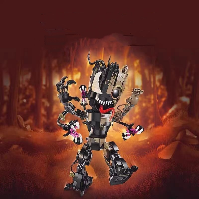 Cross-border 67008 Avengers hero Galaxy guard poison Grut boy assembled building blocks toy wholesale